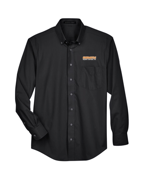 Picture of Energetic Traffic Control Black Long Sleeve Dress Shirt