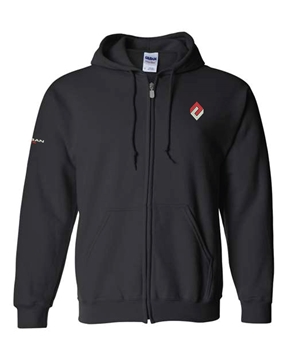 Picture of Ansan Traffic Black Full-Zip Hooded Sweatshirt