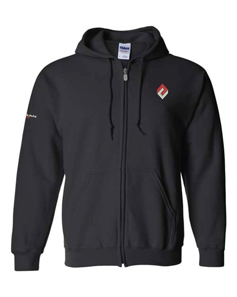 Picture of Ansan Traffic Black Full-Zip Hooded Sweatshirt