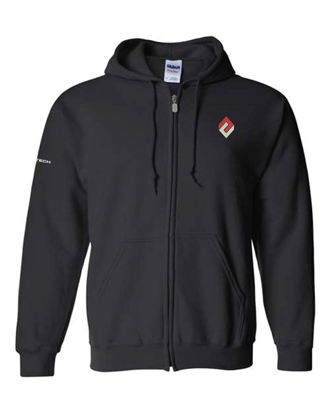 Picture of Protech Traffic Black Full-Zip Hooded Sweatshirt