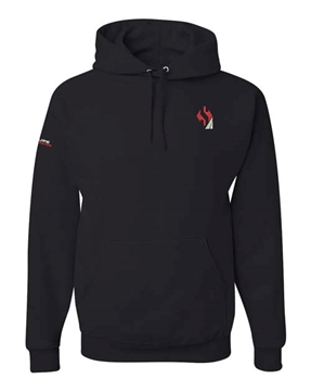 Picture of Sweatshirt à capuche en molleton noir 