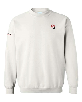 Picture of Sweatshirt en molleton à col rond blanc