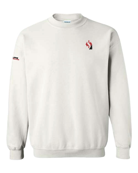 Picture of Sweatshirt en molleton à col rond blanc
