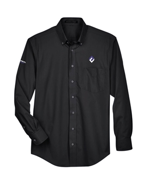 Picture of Universal Health + Safety Black Long Sleeve Dress Shirt
