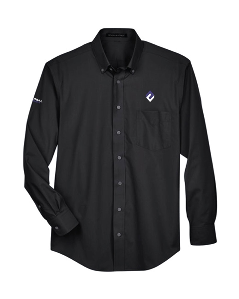 Picture of Universal Health + Safety Black Long Sleeve Dress Shirt