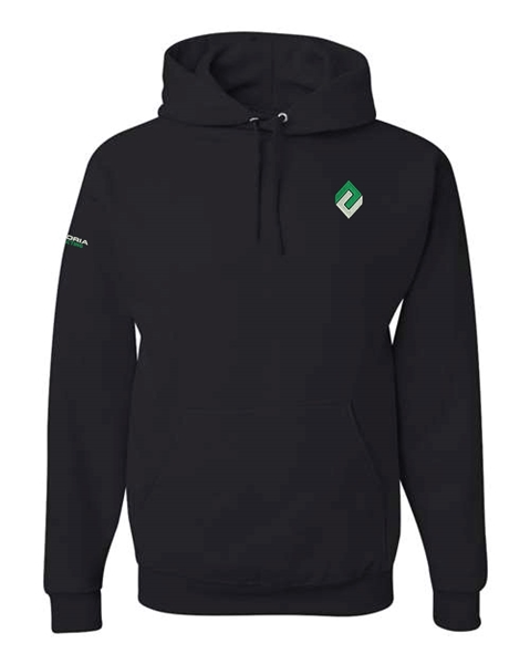 Picture of Victoria Contracting Black Fleece Hooded Sweatshirt 